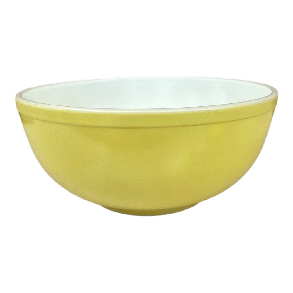 Pyrex Yellow Primary Color 4 Qt Large 10" Nesting Mixing Bowl 1940s First Gen